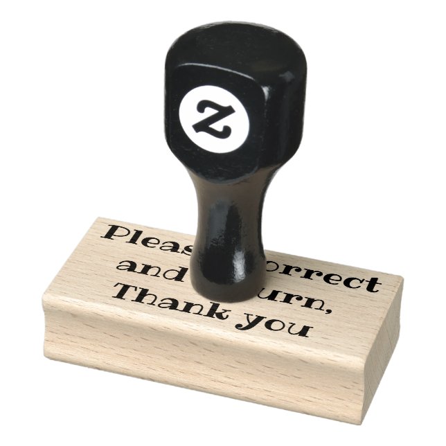 Tampons Encreurs veuillez corriger et revenir merci (Tampon)