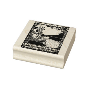 Tampons Encreurs Vintage Art Nouveau Femme Ex Libris Modèle