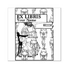 Vintage Art Nouveau Style Ex Libris Modèle