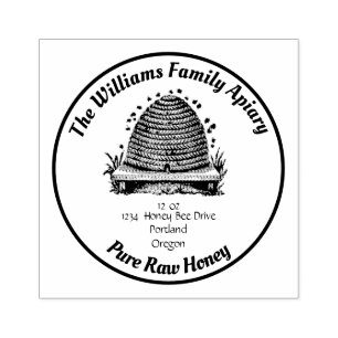 Tampons Encreurs Vintage Bee Hive Apière Adresse Honey Jar