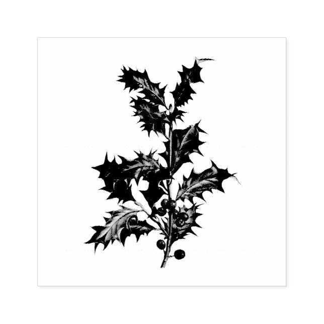 TAMPONS ENCREURS VINTAGE "CHRISTMAS HOLLY" TIMBRE D'ART (Impression)