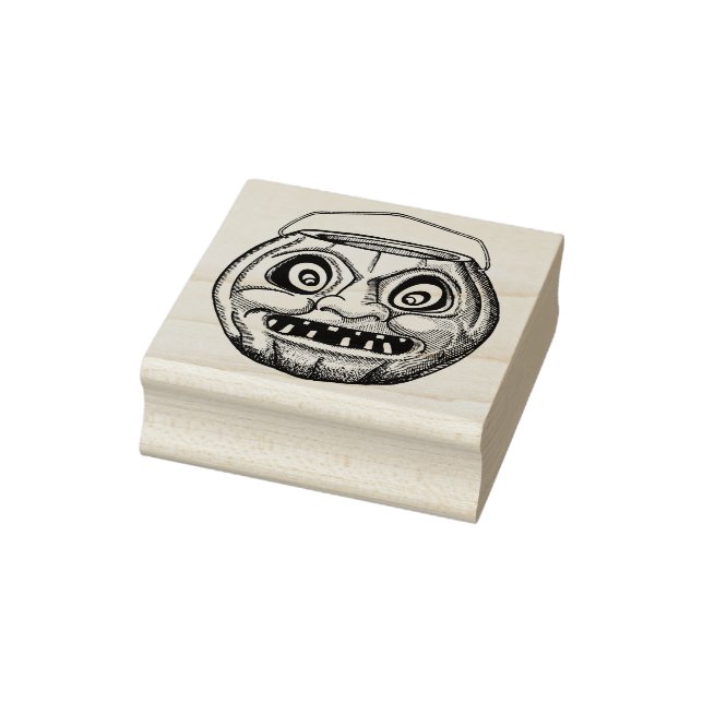 Tampons Encreurs Vintage Halloween Papier Mache Jack OLantern (Tampon)