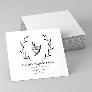 Tampons Encreurs Vintage Hen Oeufs Carton Custom Farmhouse Info