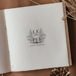 Tampons Encreurs Vintage Laurel Book Ex Libris<br><div class="desc">Ce timbre en caoutchouc "Ex Libris" présente un laurier vintage avec un livre et un nom personnalisé.</div>