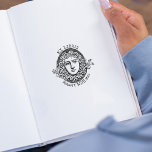 Tampons Encreurs Vintage Medusa Custom Ex Librairies, Livre<br><div class="desc">Ce timbre en caoutchouc "Ex Libris" comporte une medusa vintage avec un nom personnalisé.</div>