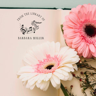 Tampons Encreurs Vintage Musical Score Élégant Livre