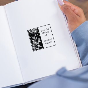 Tampons Encreurs Vintage Soleil et Fleurs De la Bibliothèque De 