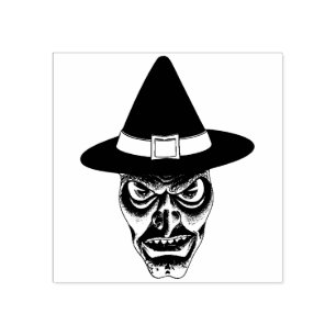 Tampons Encreurs Vintage sorcière Déplaisante d'Halloween