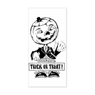 Tampons Encreurs Vintage Trick ou traitement Citrouille