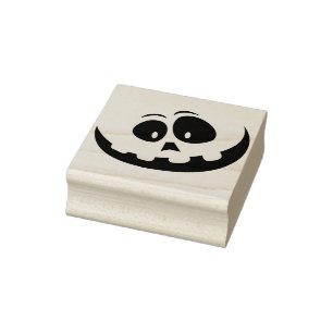 Tampons Encreurs Visage citrouille de l'Halloween cachet d'art silh