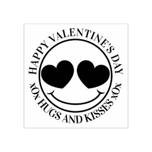 Tampons Encreurs Visage d'amour de heureuse Sainte-Valentin