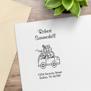 Tampons Encreurs Voiture de conduite avec Boxes Adresse