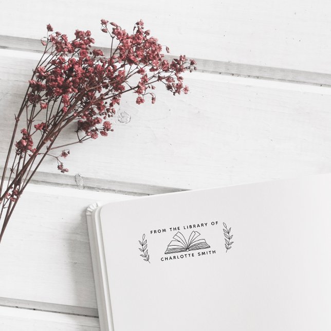 Tampons Encreurs Votre livre de nom personnalisé de bibliothèque Vi (Créateur téléchargé)