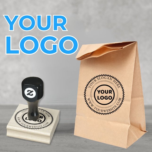 Tampons Encreurs Votre logo d'entreprise (Your Business Logo Rubber Stamp.)