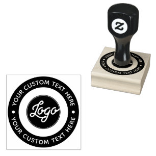 Tampons Encreurs Votre logo personnalisé Monogramme ou texte person