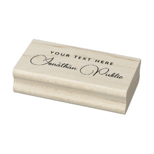 Tampons Encreurs Votre modèle de nom de script de texte manuscrit h