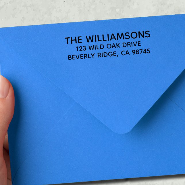 Tampons Encreurs Votre nom de famille Adresse de retour (Créateur téléchargé)