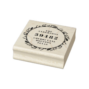 Tampons Encreurs Votre Nom De Famille Retour Adresse Werath