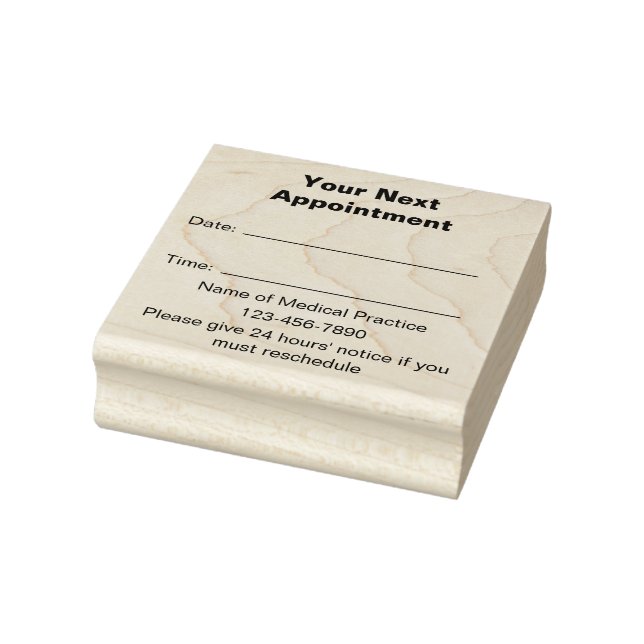 Tampons Encreurs Votre prochain rendez-vous Médecins Modèle pratiqu (Tampon)