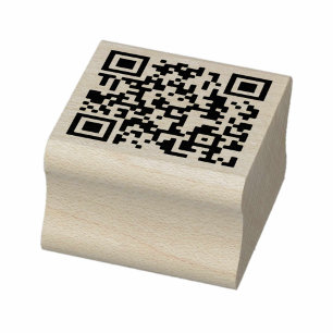Tampons Encreurs Votre QR Code Plus Business Details Timbre en caou