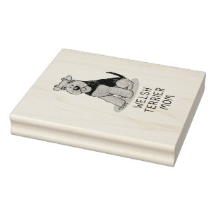 Tampons Encreurs Welsh Terrier Maman - Mignonne maman chien