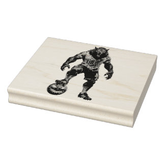 Tampons Encreurs Werewolf Soccer Player Halloween Horror Art