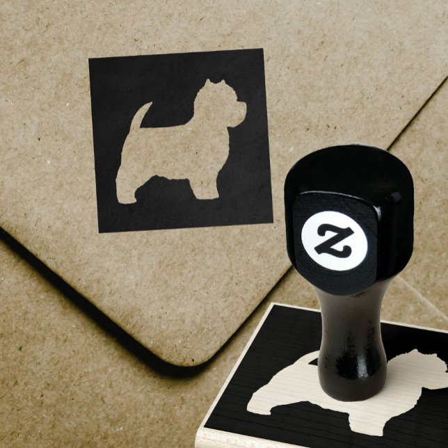 Tampons Encreurs West Highland White Terrier Westie Chien Silhouett (Créateur téléchargé)