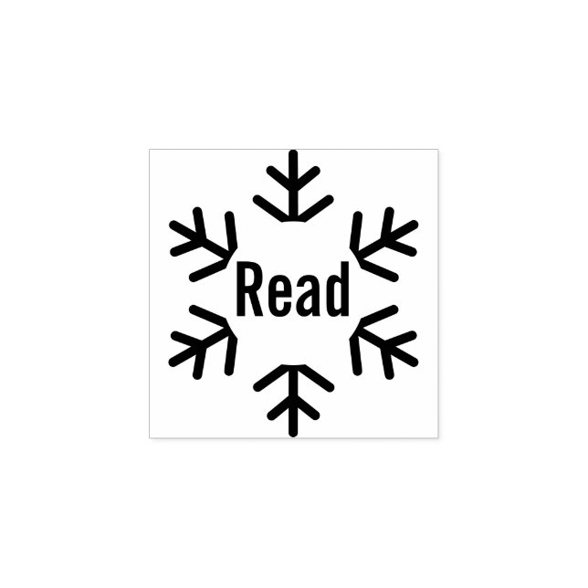 Tampons Encreurs Winter Snowflake Read Teacher Classroom Library  (Impression)
