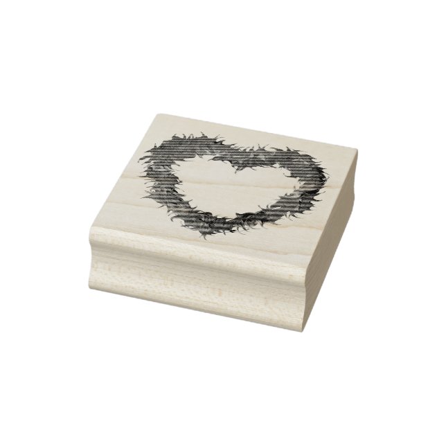 Tampons Encreurs Wispy Heart Rubber Stamps (Tampon)