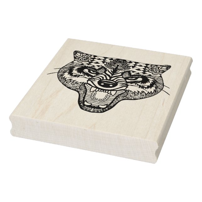 Tampons Encreurs Wolf inspiré par Zentangle (Tampon)