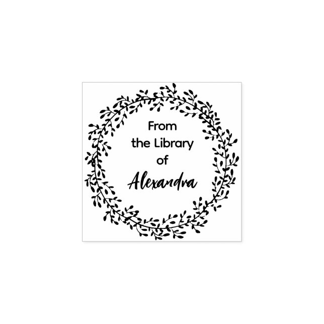 Tampons Encreurs WREATH BOTANIQUE de la bibliothèque de (Impression)