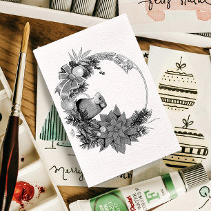 Tampons Encreurs Wreath de la souris de Noël