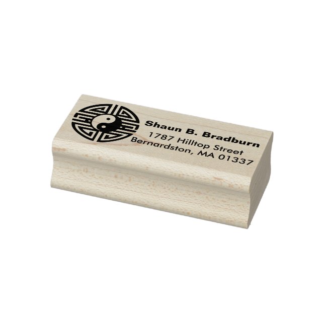 Tampons Encreurs Yin & Yang rond Yantra + vos idées (Tampon)