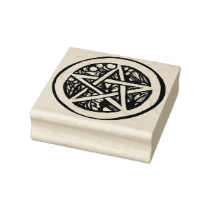 Tampons Encreurs Yule Pentacle - Symbole de solstice d'hiver païen