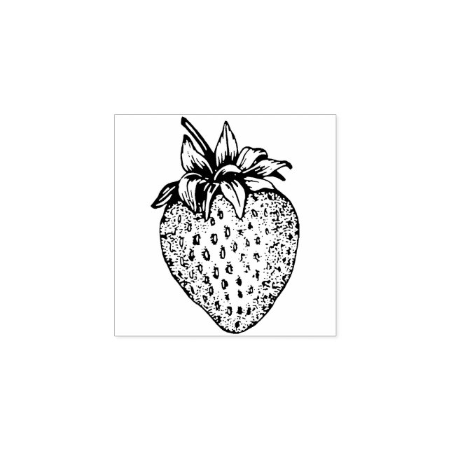 TAMPONS ENCREURS YUMMMY STRAWBERRY RUBBER STAMP (Impression)
