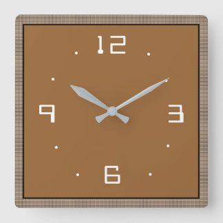 Tan avec les horloges blanches de cuisine de