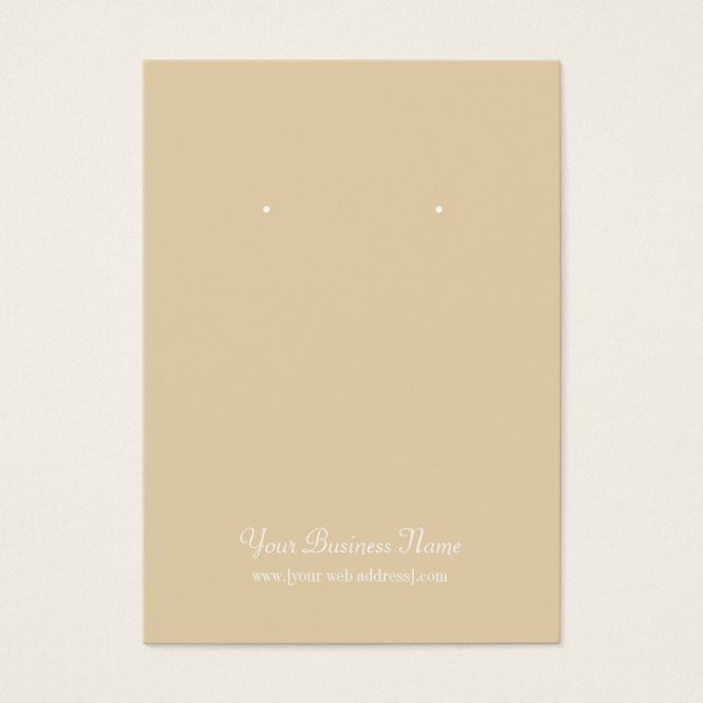 Tan Beige Plain Simple Carte personnalisée (Devant)