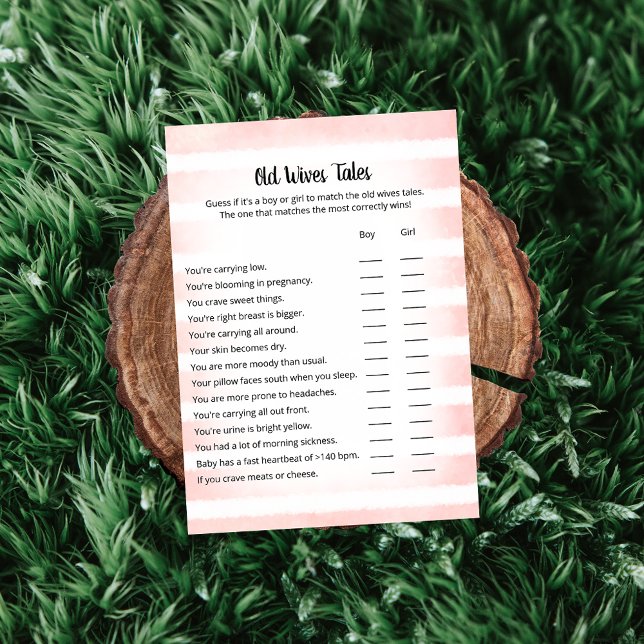 Tan Bunny Pink Old Wives Tales Carte (Créateur téléchargé)