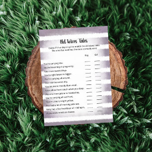 Tan Bunny Purple Old Wives Tales Carte de jeu