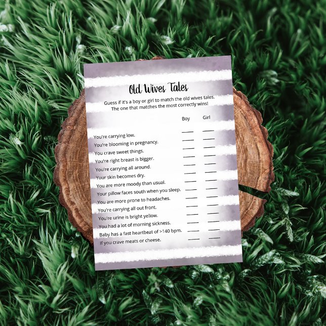 Tan Bunny Purple Old Wives Tales Carte de jeu (Créateur téléchargé)