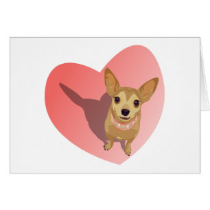 Tan Chihuahua in diamond pink collar en heart
