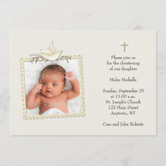 Tan, colombe blanche, carte photo religieux
