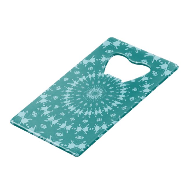 Tanager Turquoise et Bleu sarcelle Motif Abstrait  (Dos Angle)