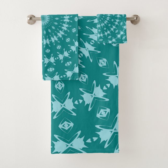 Tanager Turquoise et bleu Turquoise Motif Abstrait (En situation)