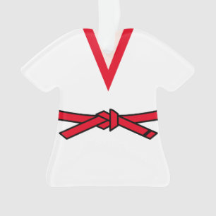 Tang Soo Do Gup 2 Ceinture rouge Personnalisée