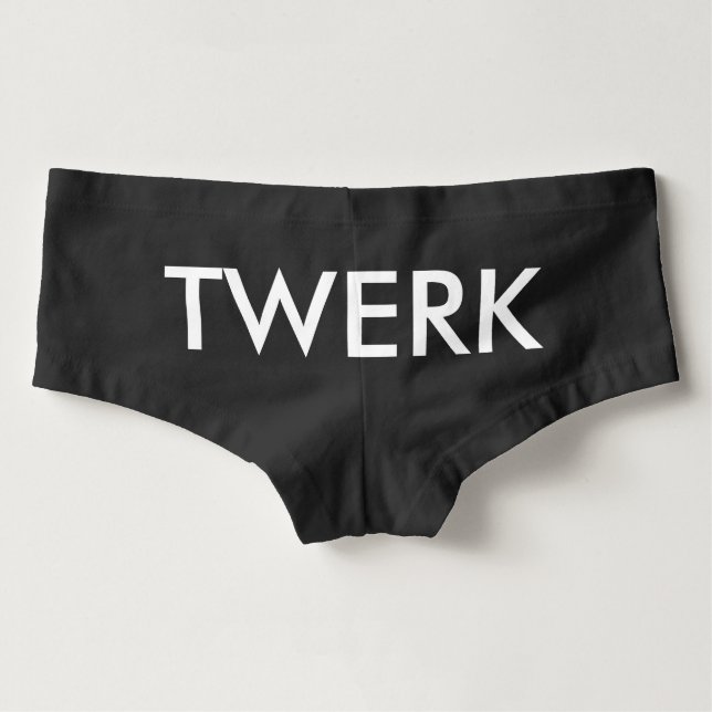 TANGA MINI-SHORTS NOIRS DE TWERK (Dos)