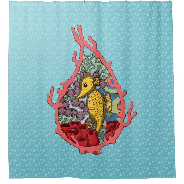 Tanga the Seahorse Douche rideau (Devant)