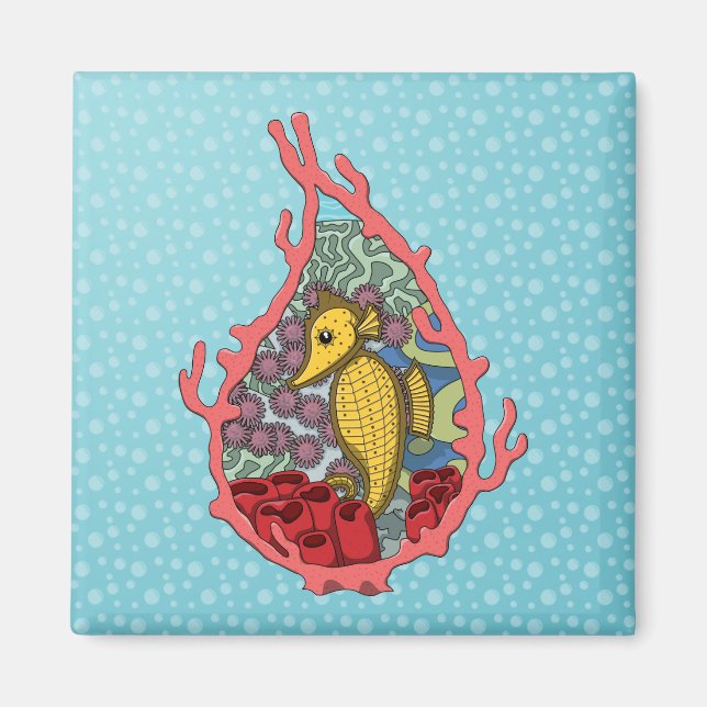 Tanga the Seahorse Magnet (Devant)
