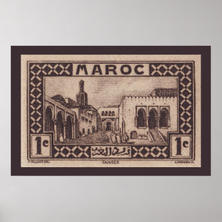 Tanger, Maroc - Poster