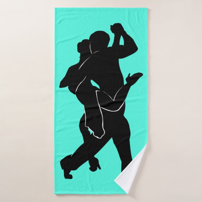 Tango Dancers Serviette de bain Turquoise ou Chois (Serviette de bain)